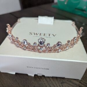 Rose gold wedding tiara